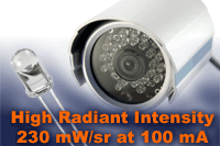 TSHG*系列：Vishay 推出采用帶引線 5mm 封裝新型高功率紅外發射器 