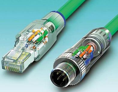 圖3 按入電纜芯、剪斷,且蓋好防護蓋:無論是RJ45還是M12連接器,它們都能夠?qū)崿F(xiàn)快速且可靠的安裝