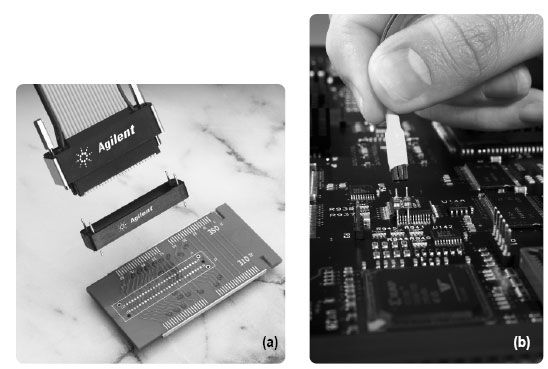 圖1. 這些照片對“設(shè)計中包括連接”的探頭和“事后連接”的探頭進行比較。