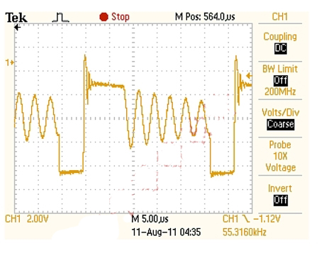 圖6:充電器波形實例。
