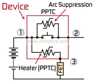 圖2：最新代MHP-SA器件整合了一個第三端子，用于外部激活