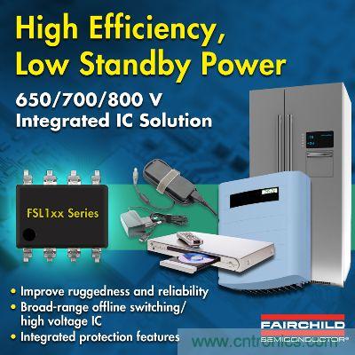 圖題:飛兆半導(dǎo)體的二合一功率開關(guān)封裝