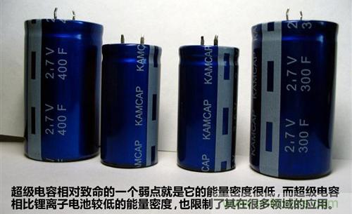 超級電容的優勢和劣勢