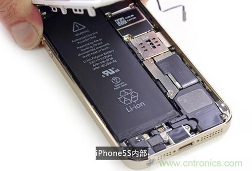 土豪金iPhone 5S拆解:內部結構升級,維修難度增加
