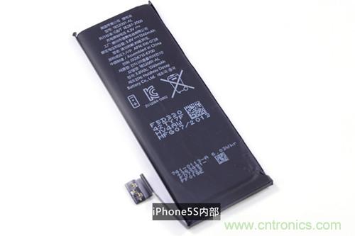 土豪金iPhone 5S拆解:內部結構升級,維修難度增加