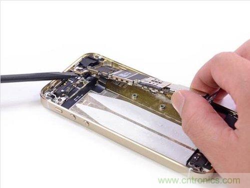 土豪金iPhone 5S拆解:內部結構升級,維修難度增加