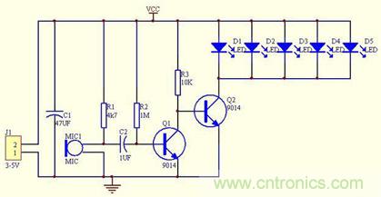 DIY:簡單自制聲控LED旋律燈