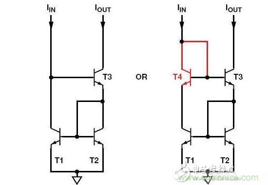 威爾遜電流鏡T4為可選器件，但使用它可改善精度和動態范圍