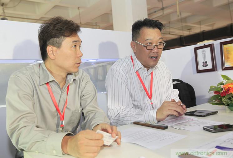 左二,Keystone亞太設計與制造總監Steven Chua