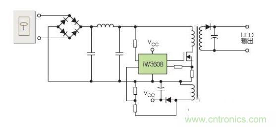 初級(jí)側(cè)驅(qū)動(dòng)器可通過在輸出級(jí)使用變壓器，設(shè)計(jì)成隔離式配置；或通過使用電感器替代輸出變壓器，并選用降壓控制器替代反激電路，設(shè)計(jì)成非隔離配置。