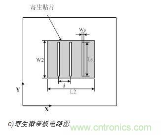 天線單元結(jié)構(gòu)簡圖