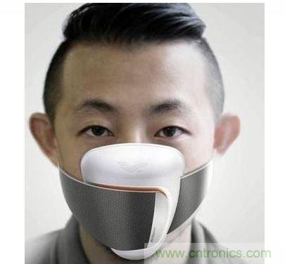 Frog Design 開發了一款可搭配手機應用程序使用的智能口罩概念原型，內建粒子傳感器，能警告使用者何時該戴上口罩