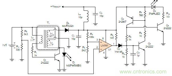 神級反激式開關電源,在1.1V電壓下點亮了HBLED燈!