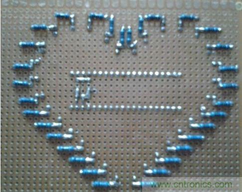 “心”型LED 焊接電阻圖