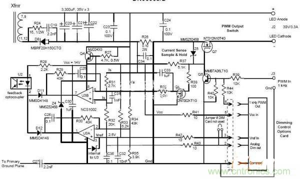 方案詳解:PWM調(diào)光的離線高功率LED街燈電路驅(qū)動(dòng)