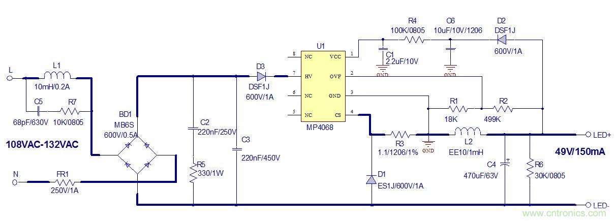 高兼容性、極簡的可控硅調(diào)光LED方案設(shè)計
