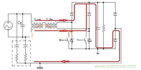 無(wú)Y電容的共模濾波器