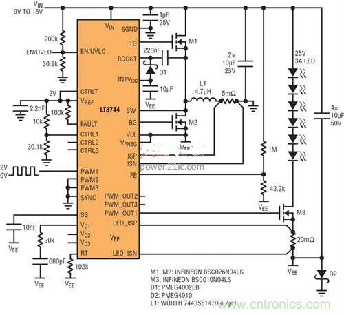 限制功率損耗？把同步降壓LED驅動器當成升壓轉換器行不行？