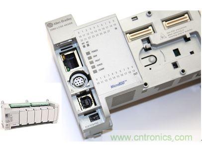 圖1：Allen-Bradley Micro850可編程邏輯控制器(PLC)的價(jià)格約為500美元，是高度堅(jiān)固、可配置、隔離性和易用性方面的標(biāo)桿，盡管有PC/嵌入式計(jì)算設(shè)備的競(jìng)爭(zhēng)，仍在工廠(chǎng)自動(dòng)化領(lǐng)域中保持著強(qiáng)勢(shì)地位。