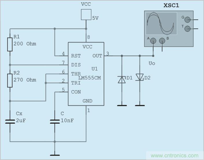 用555定時器如何設計電容測試儀？