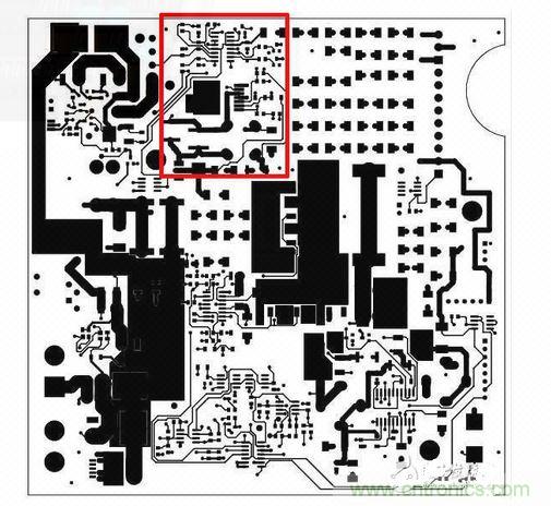 這是自動測試設備的PCB,因為事先了解過那顆SEPIC轉換器(以紅框標示),我的設計第一次就成功。