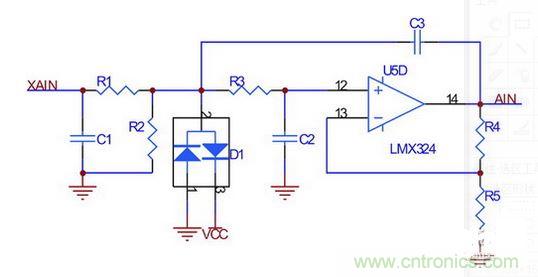 橫擺角速度、縱向/橫向加速度傳感器接口電路