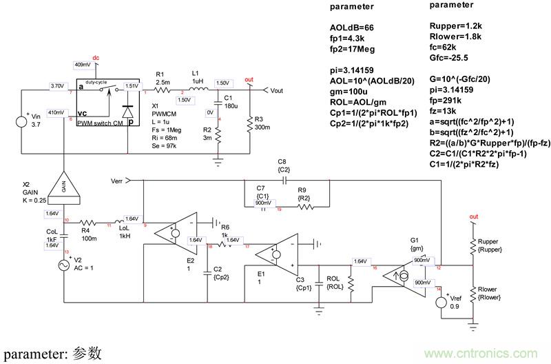 考量運(yùn)算放大器在Type-2補(bǔ)償器中的動態(tài)響應(yīng)(二)