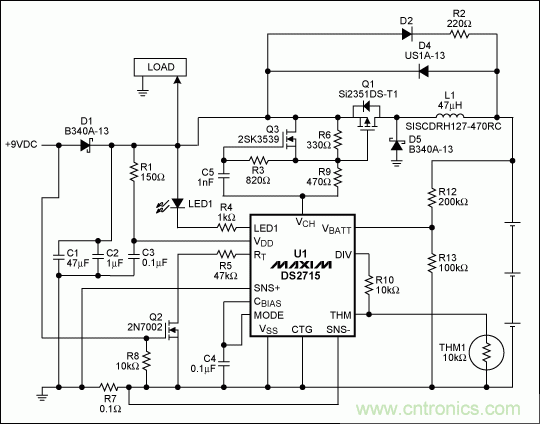 優化DS2715電池充電器的負載切換功能