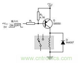 詳解三極管驅動繼電器 詳解三極管驅動繼電器