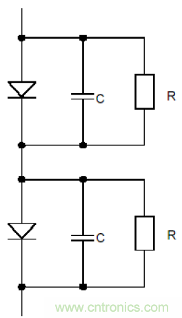 二極管串聯請注意均壓，并聯請注意均流！