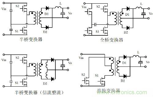 開關電源“各種拓撲結構”的對比與分析！
