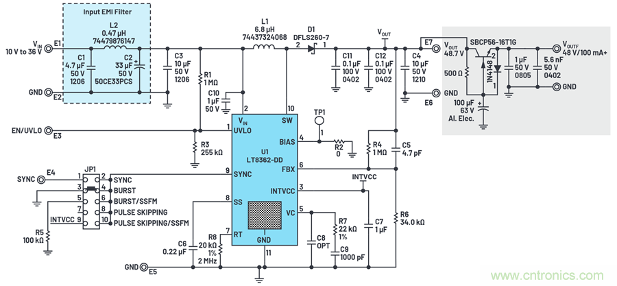 讓我們做一個超低噪聲、48 V、幻像麥克風電源怎么樣?