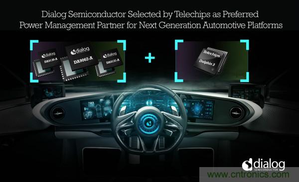 Dialog成為Telechips優選電源管理合作伙伴,助力下一代汽車平臺