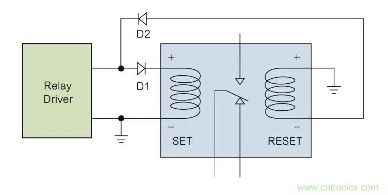 如何利用二極管電路實現(xiàn)雙線圈鎖存繼電器? 如何利用二極管電路實現(xiàn)雙線圈鎖存繼電器?