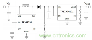 TPS61391升壓變換器，為電容麥克風提供48V超低噪聲幻象電源