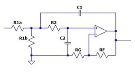 二階運算放大器的低通、帶通和高通濾波器設計