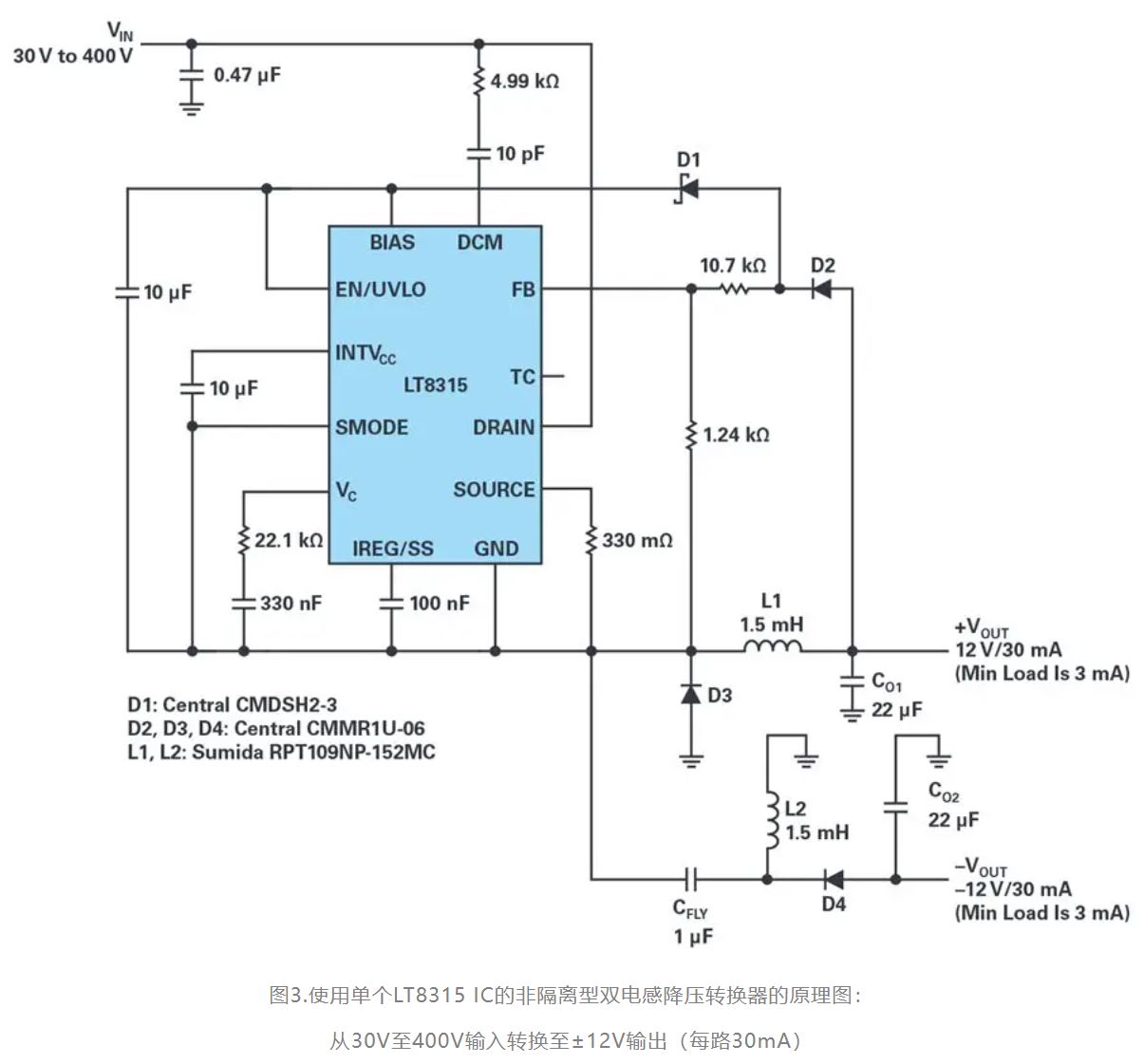 單個IC也能構建緊湊、高效的雙極性穩壓器