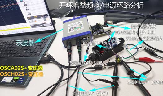 LOTO示波器 實(shí)測(cè)開(kāi)環(huán)增益頻響曲線(xiàn)／電源環(huán)路響應(yīng)穩(wěn)定性