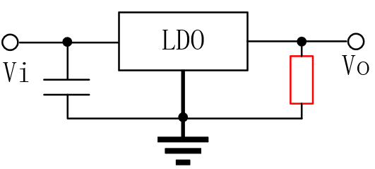 LDO輸出為什么并聯(lián)接地電阻? LDO輸出為什么并聯(lián)接地電阻?