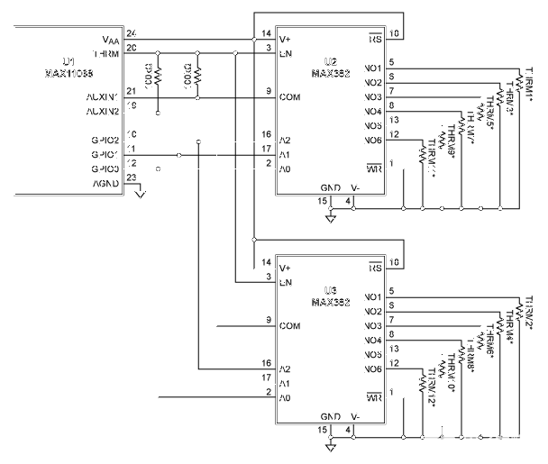 測量電池管理系統中的多個溫度，并節省電力